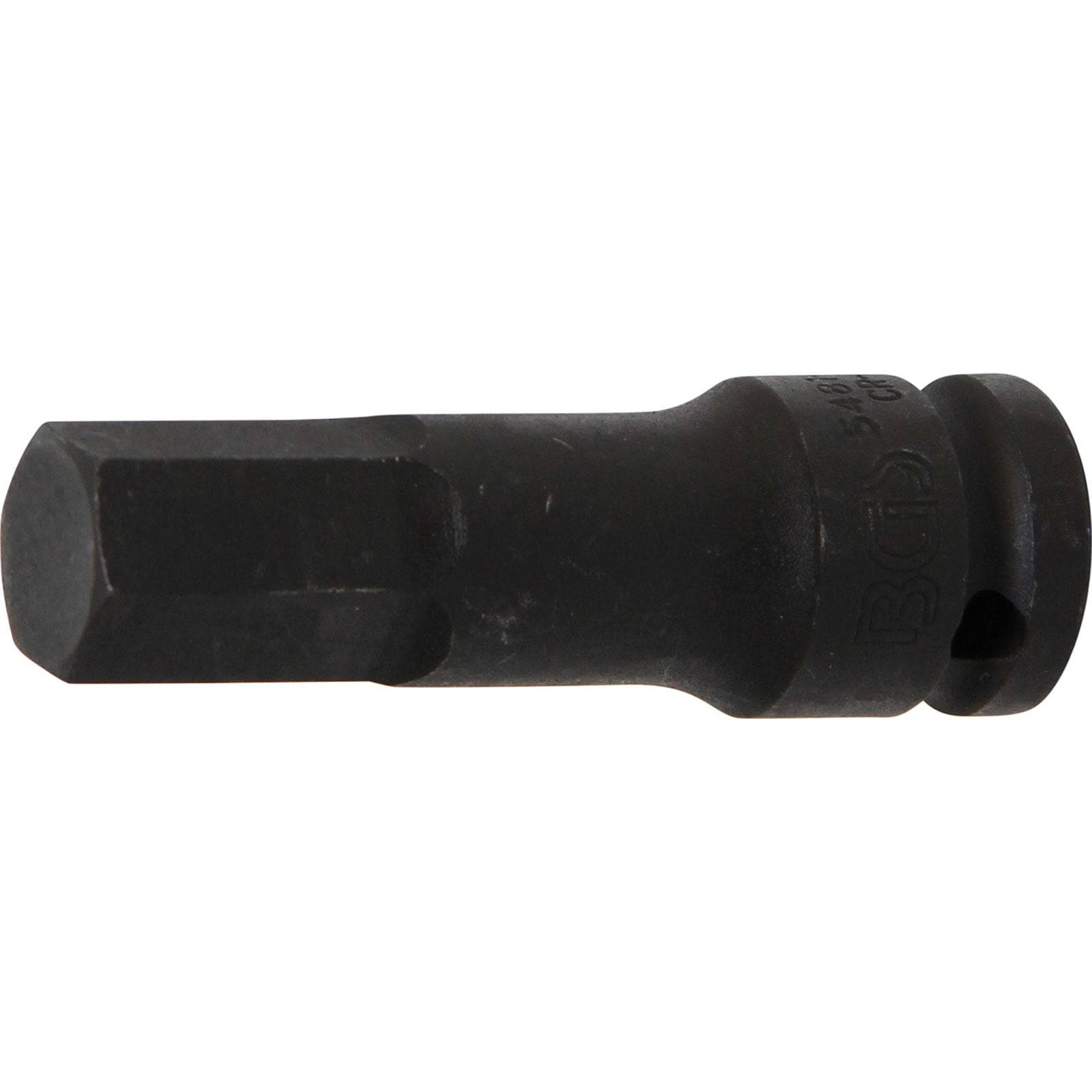 BGS Kraft-Bit-Einsatz Antrieb Innenvierkant 12,5 mm (1/2") Innensechskant 17 mm - 5481-M17