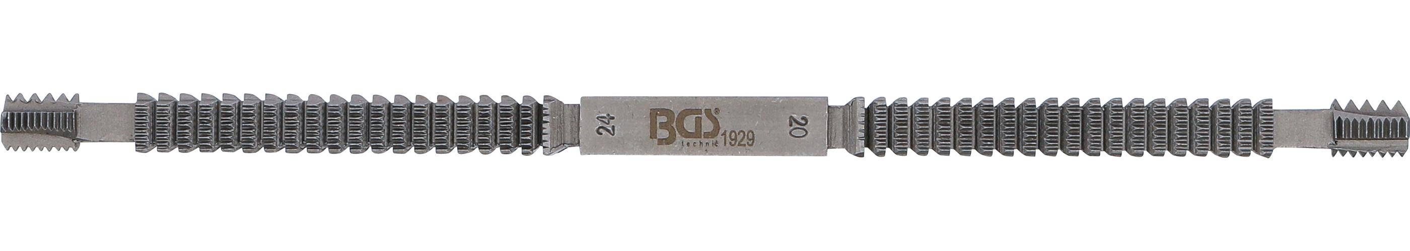 BGS technic Gewindefeile | für Innen-/Außengewinde | Whitworth 10 - 24