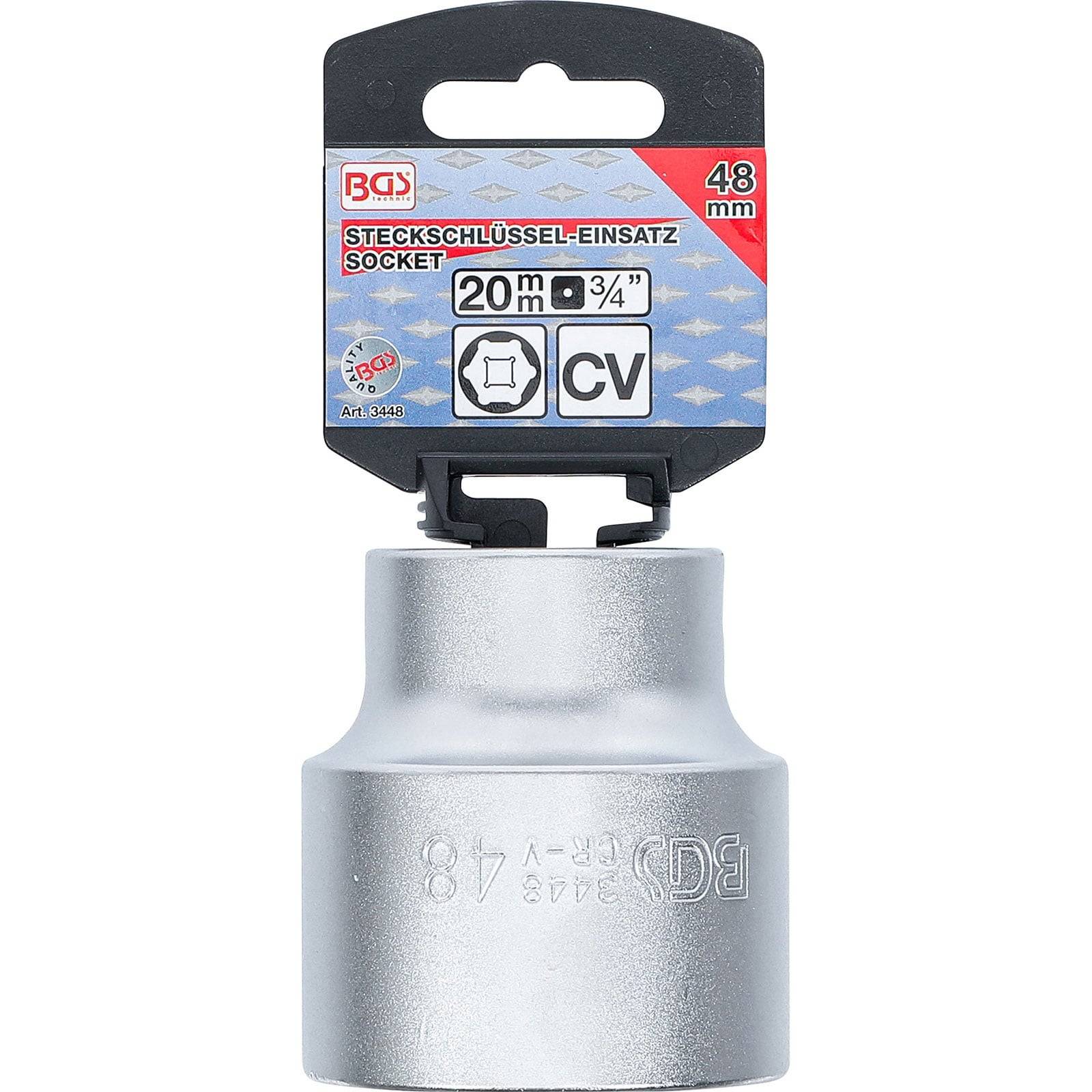 BGS-Steckschlüssel, Größe 48mm, 3/4