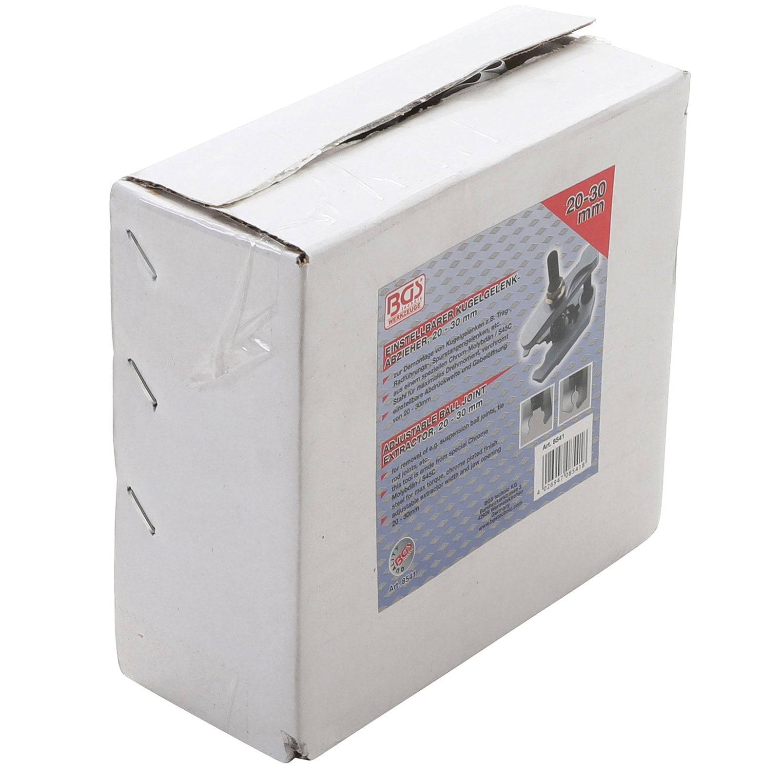 Eine weiße Produktschachtel mit einem Bild und einem Beschriftungsetikett, das einen Rohrabschneider zeigt. Der Beschriftungstext enthält 