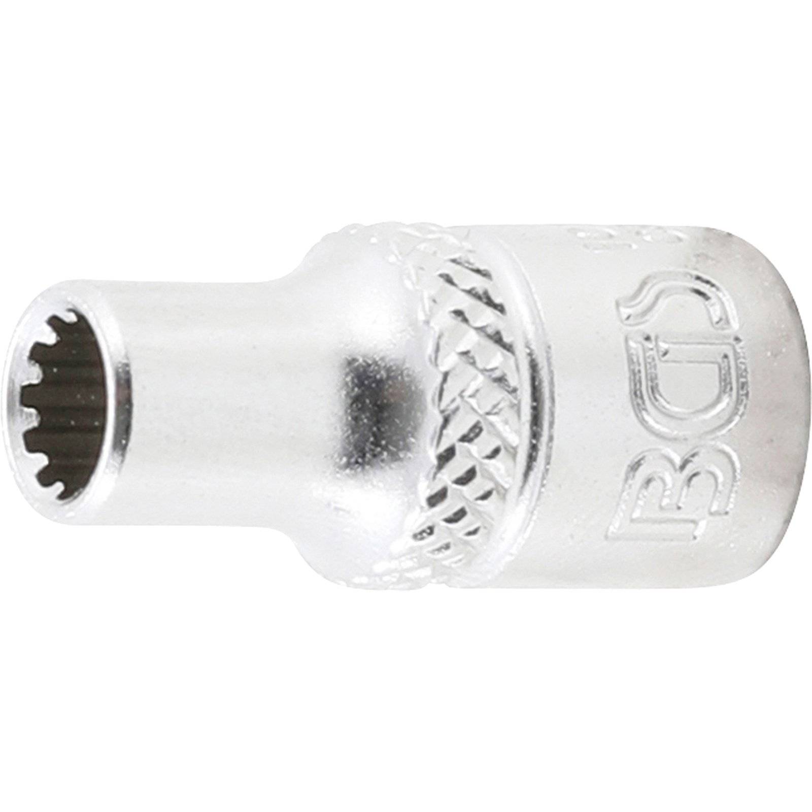 BGS Steckschlüssel-Einsatz Gear Lock Antrieb Innenvierkant 6,3 mm (1/4") SW 5 mm - 10105