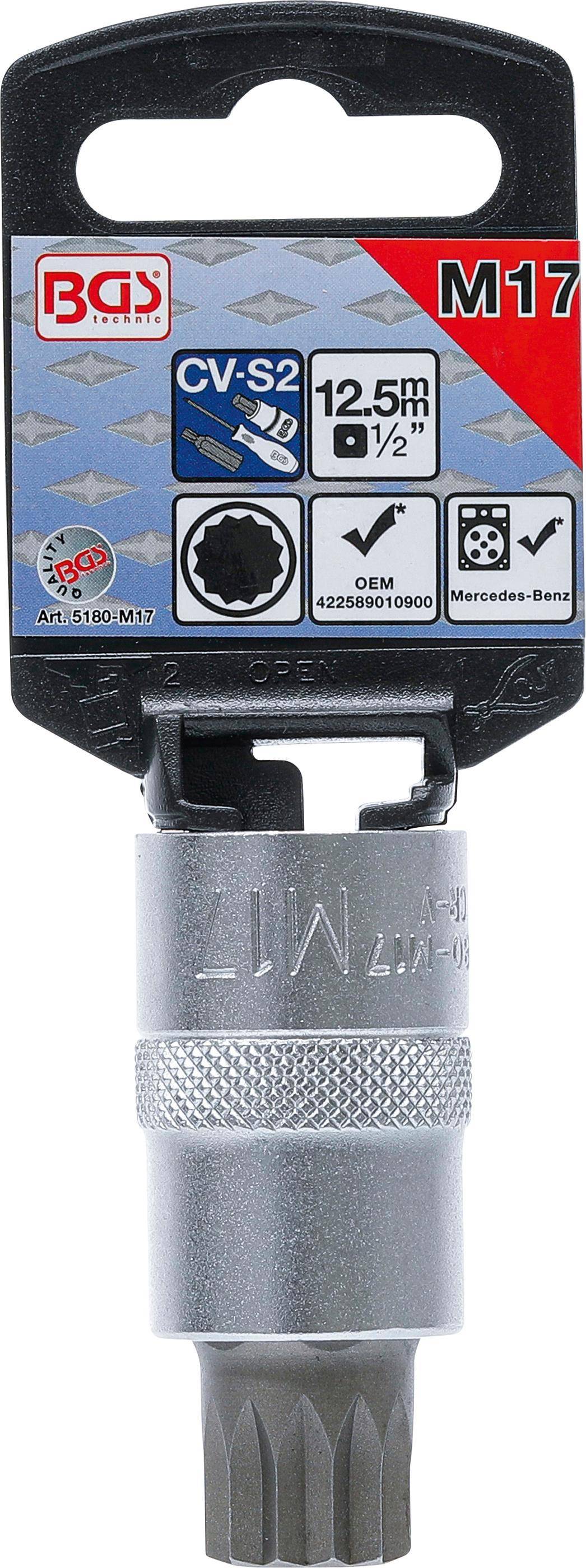 BGS Bit-Einsatz | Antrieb Innenvierkant 12,5 mm (1/2") |