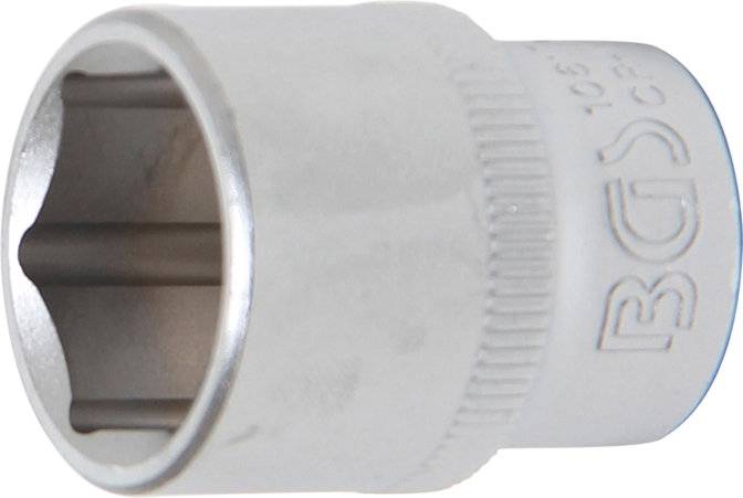 Steckschlüssel-Einsatz Sechskant Antrieb Innenvierkant 10 mm (3/8) SW 17 mm