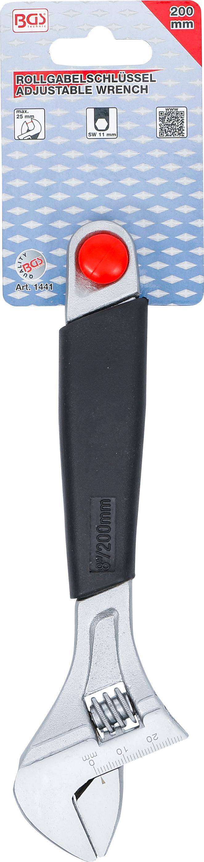 BGS Rollgabelschlssel mit Kunststoff-Softgriff | SW max. 25 mm