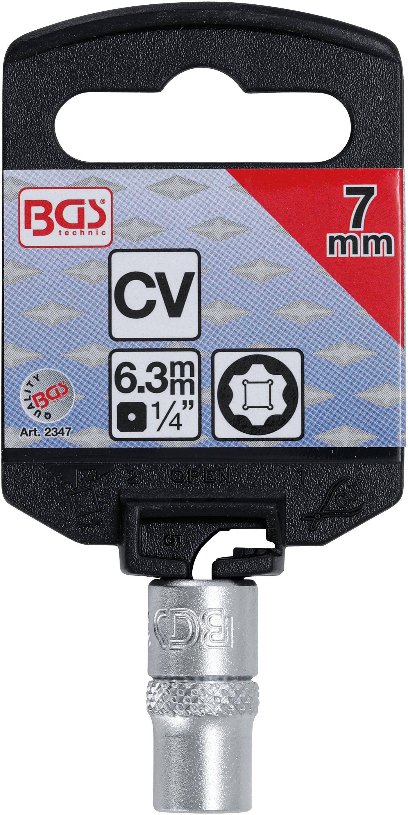 BGS Steckschlüssel-Einsatz Super Lock | Antrieb Innenvierkant 6,3 mm