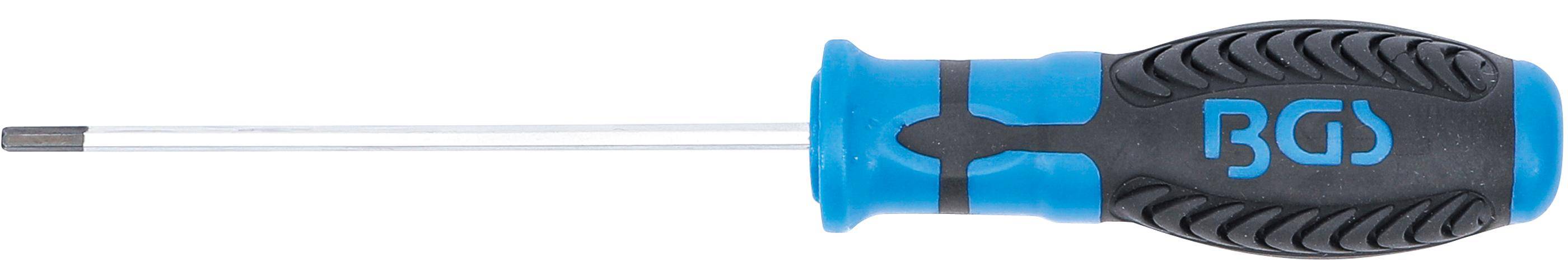 BGS technic Schraubendreher | Innensechskant 3 mm | Klingenlänge 100