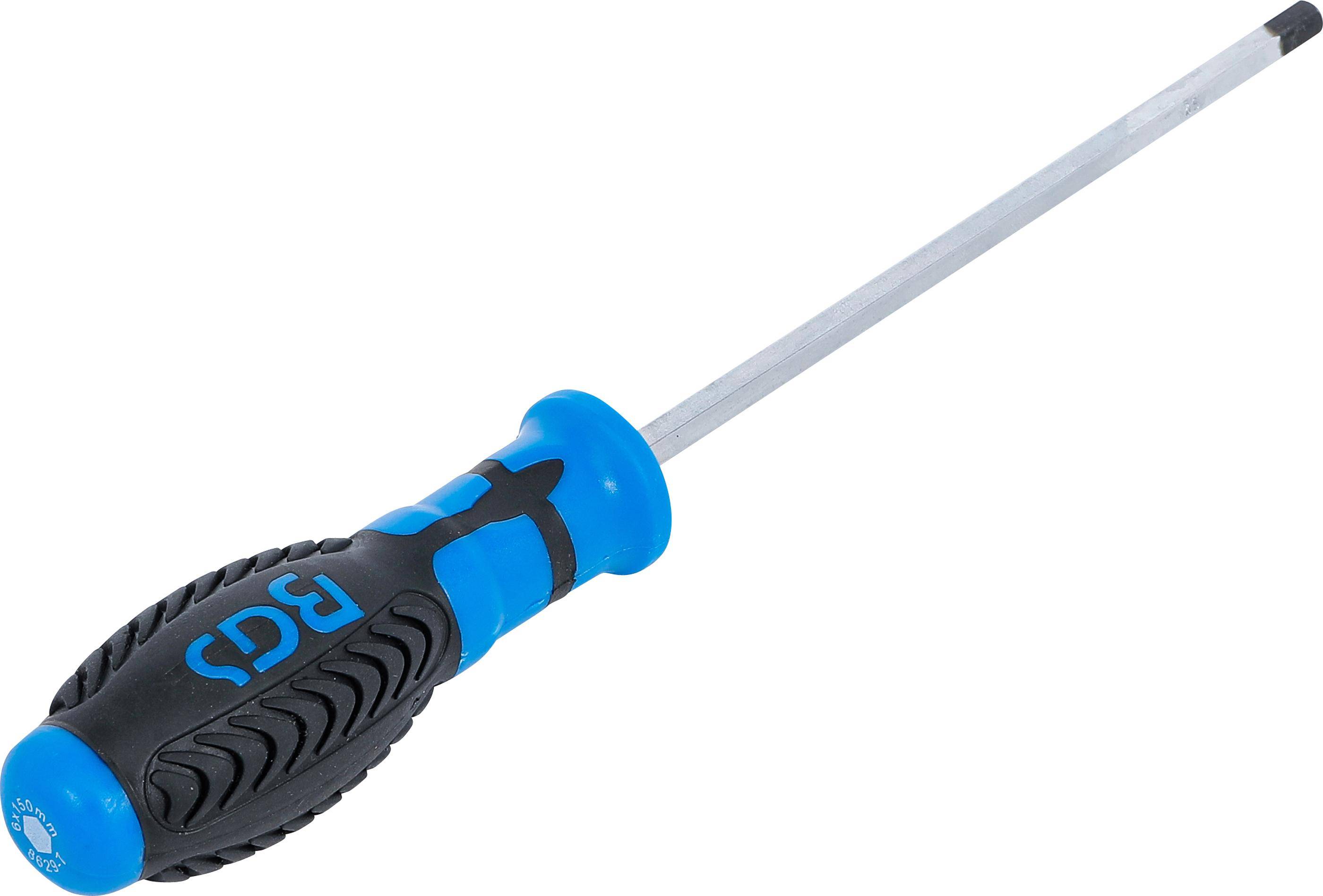 BGS technic Schraubendreher | Innensechskant 6 mm | Klingenlänge 150