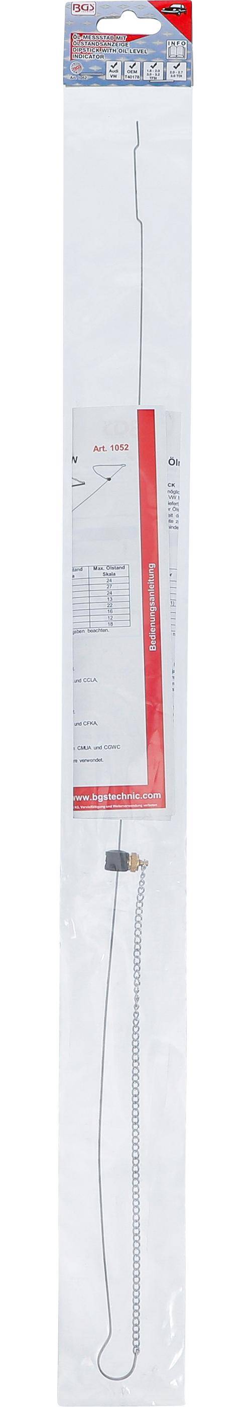 BGS technic Öl-Messstab | für Audi und VW mit Ölstandsanzeige im