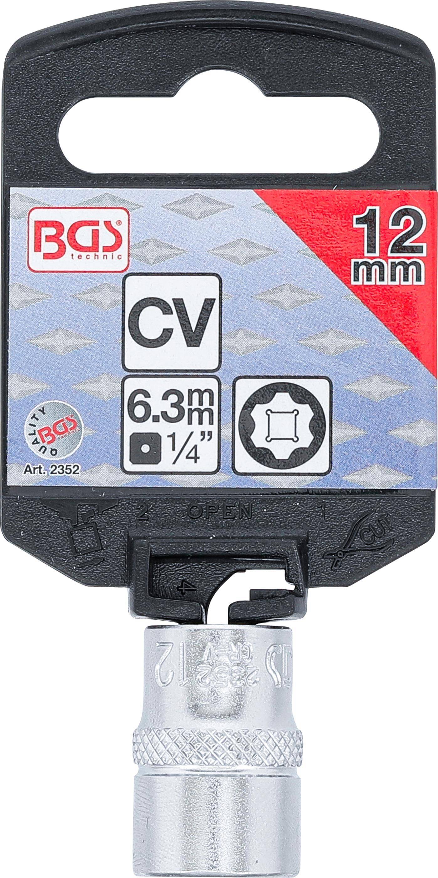 BGS Steckschlüssel-Einsatz Super Lock | Antrieb Innenvierkant 6,3 mm