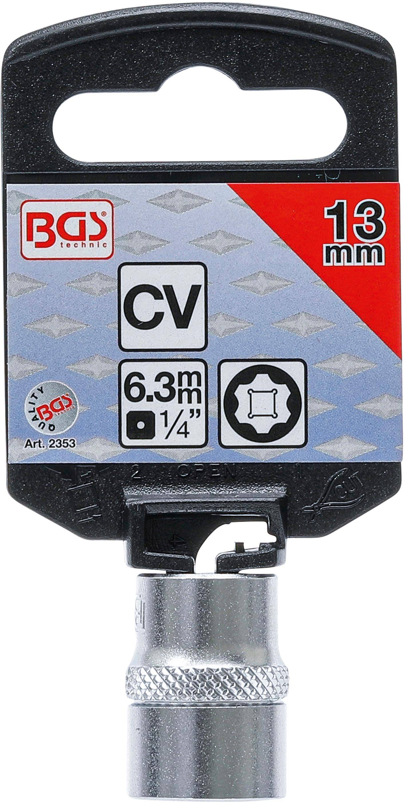 BGS Steckschlssel-Einsatz Super Lock | Antrieb Innenvierkant 6,3 mm