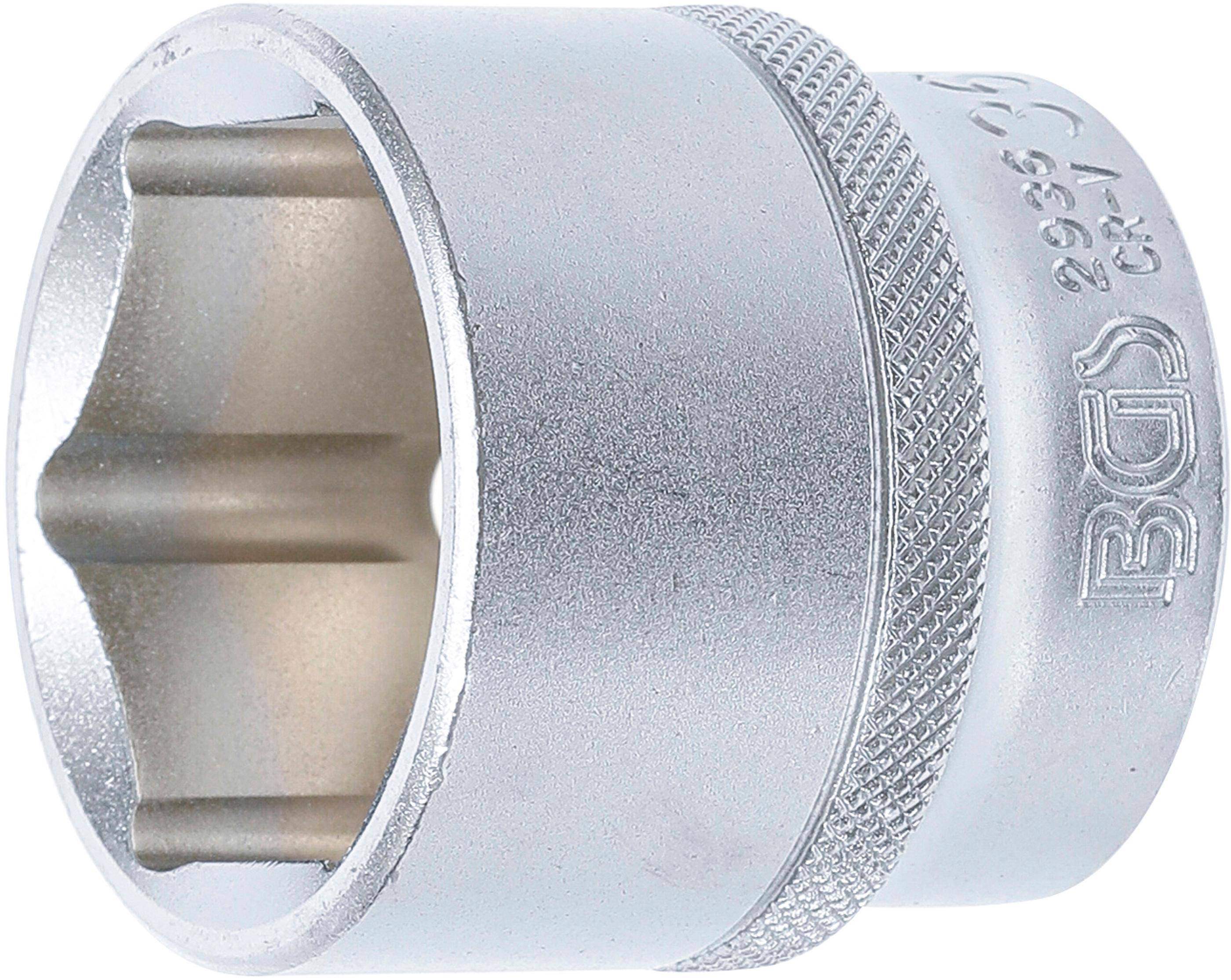 BGS Steckschlüssel-Einsatz Sechskant | Antrieb Innenvierkant 12,5 mm