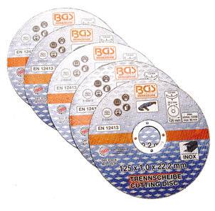 Trennscheiben für Edelstahl Ø 125 x 1,0 x 22,2 mm 5-tlg.