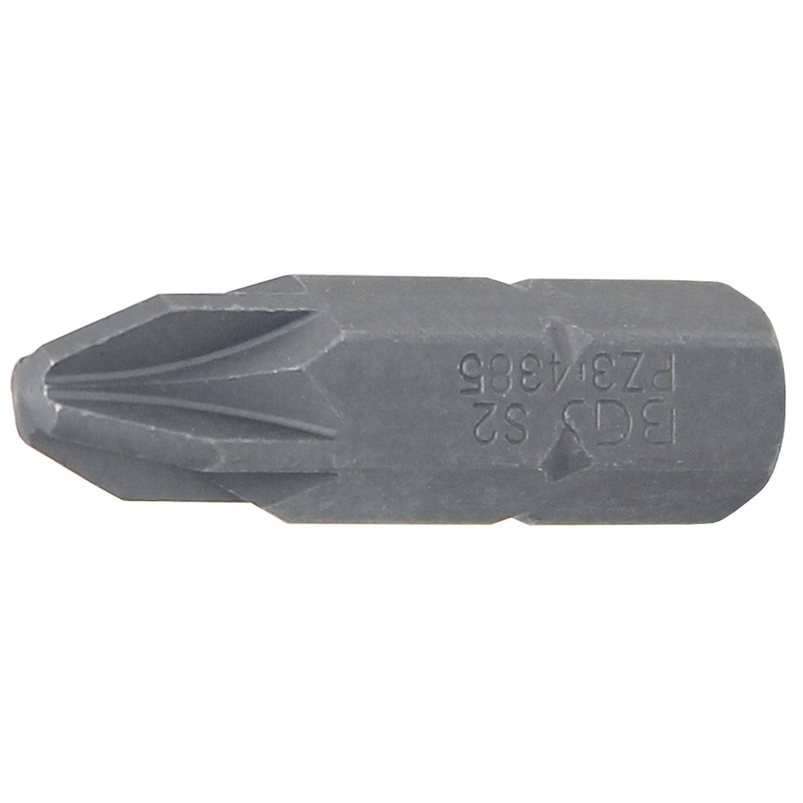 Ein Phillips-Schraubenbit mit der Markierung 'PZ1 S2'. Entwickelt für präzises Schrauben, verfügt es über eine kreuzförmige Spitze.