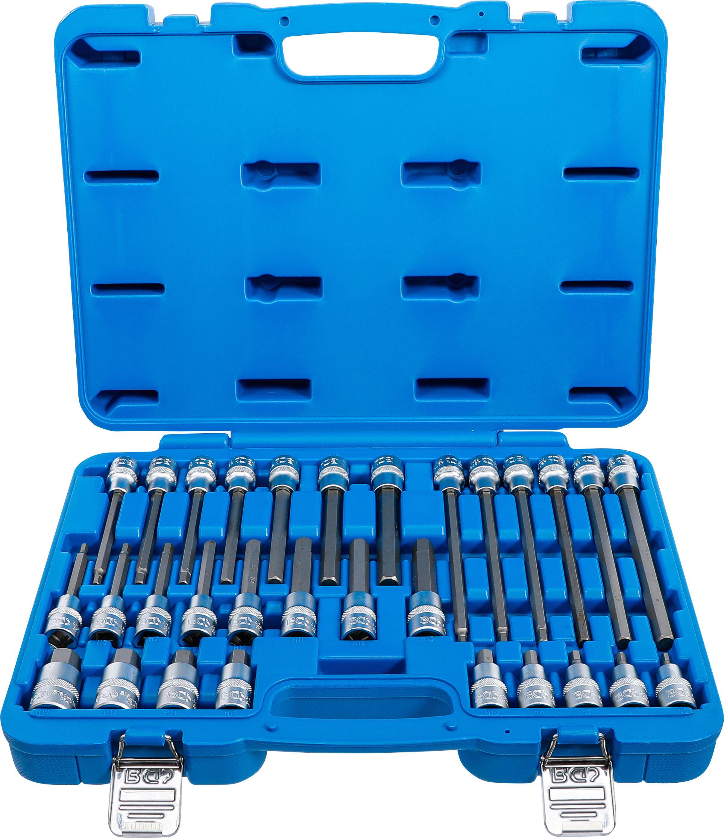 BGS technic Bit-Einsatz-Satz | Antrieb Innenvierkant 12,5 mm (1/2") |