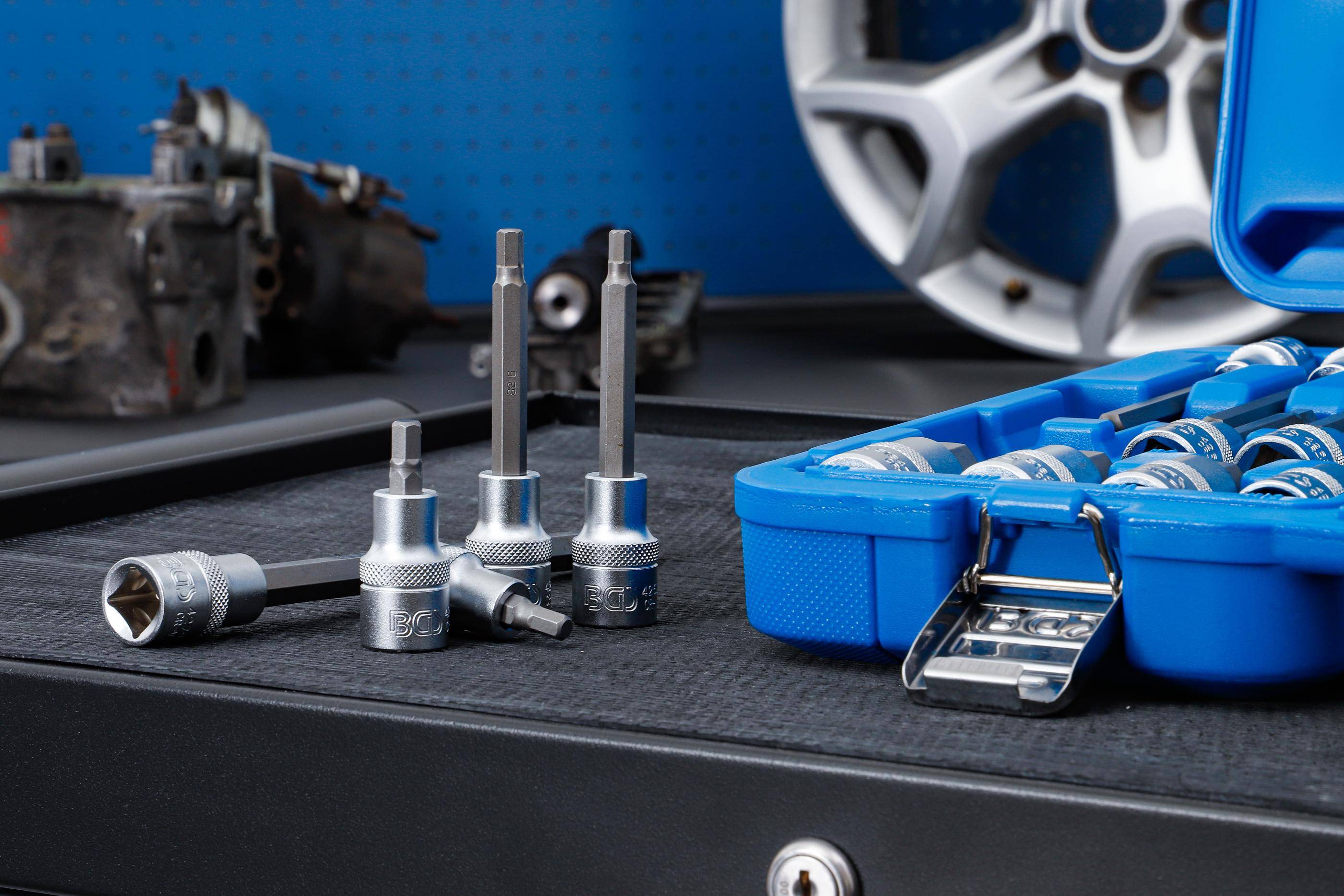 BGS technic Bit-Einsatz-Satz | Antrieb Innenvierkant 12,5 mm (1/2") |