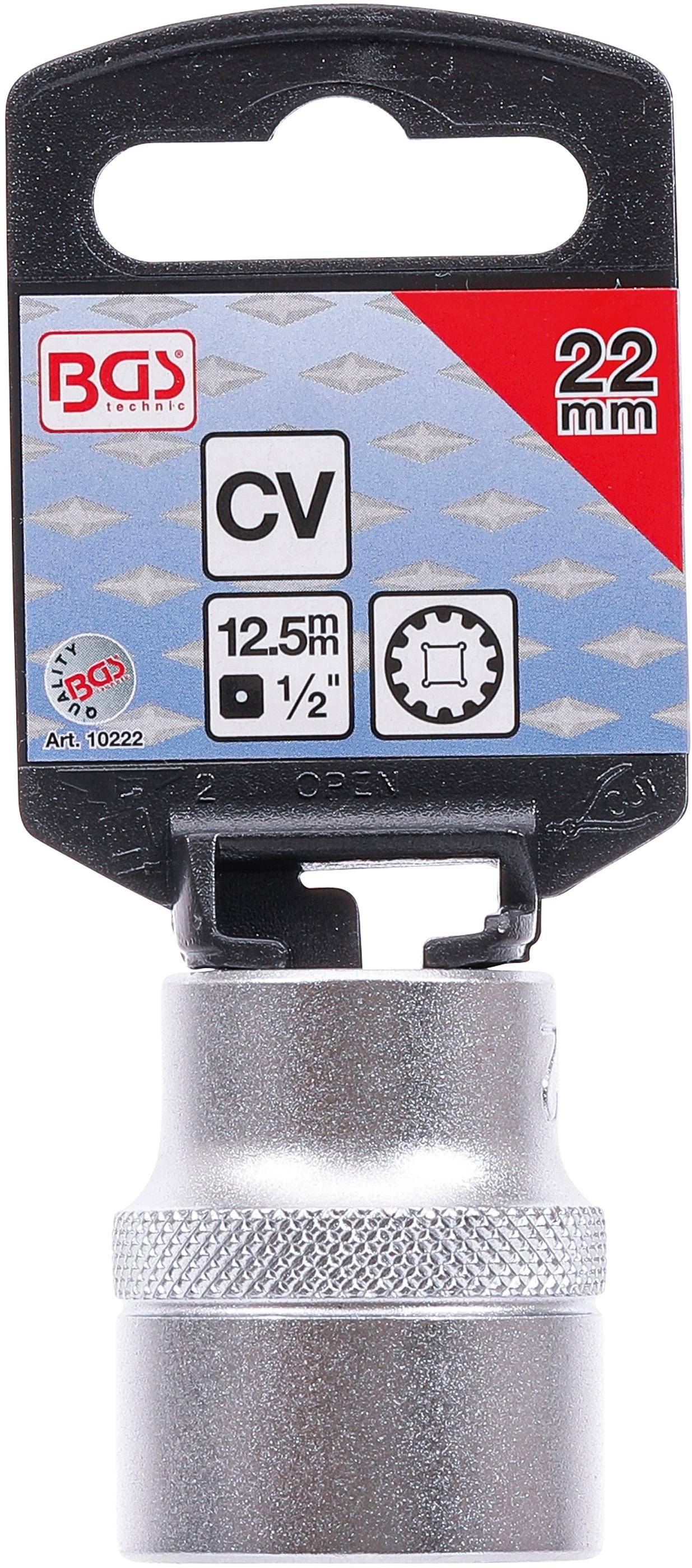 BGS Steckschlüssel-Einsatz Gear Lock | Antrieb Innenvierkant 12,5 mm