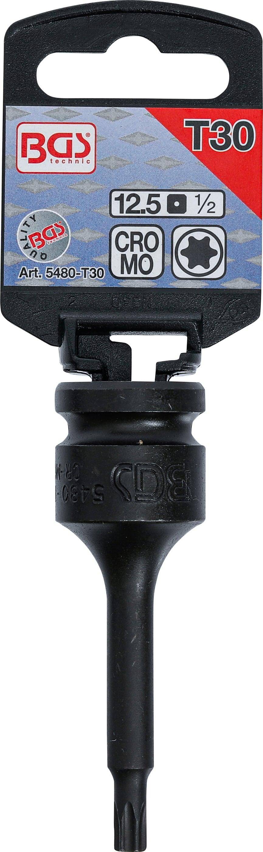 Kraft-Biteinsatz "BGS" T-Profil - 1/2" Antrieb Chrom-Molybdän-Stahl