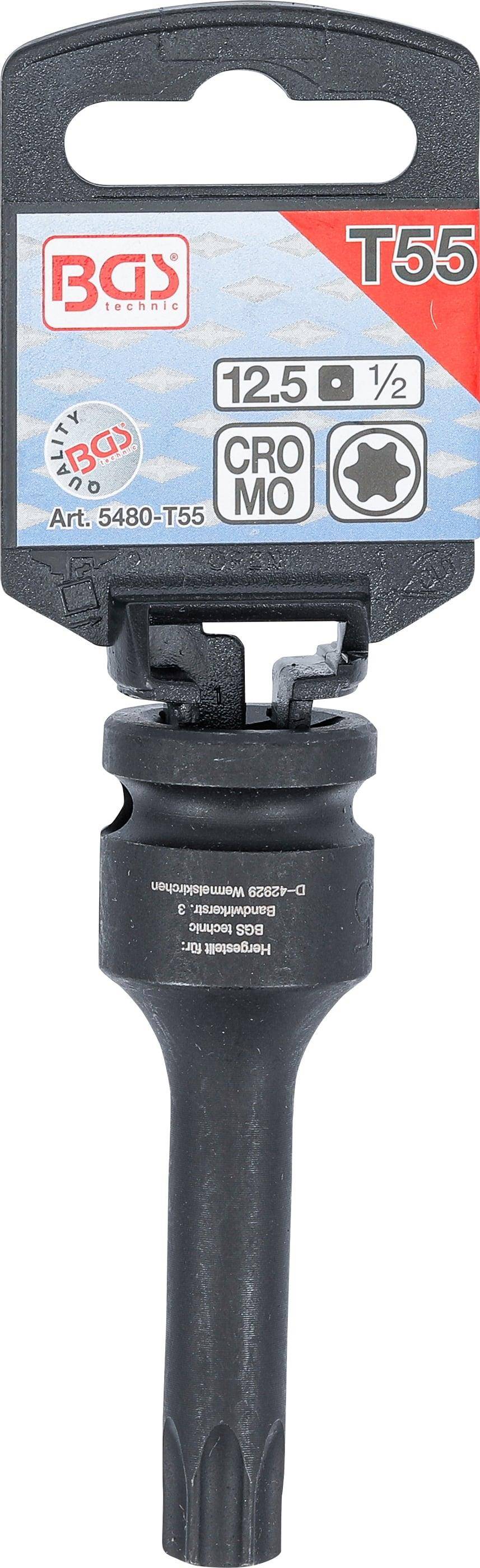 Kraft-Biteinsatz "BGS" T-Profil - 1/2" Antrieb Chrom-Molybdän-Stahl