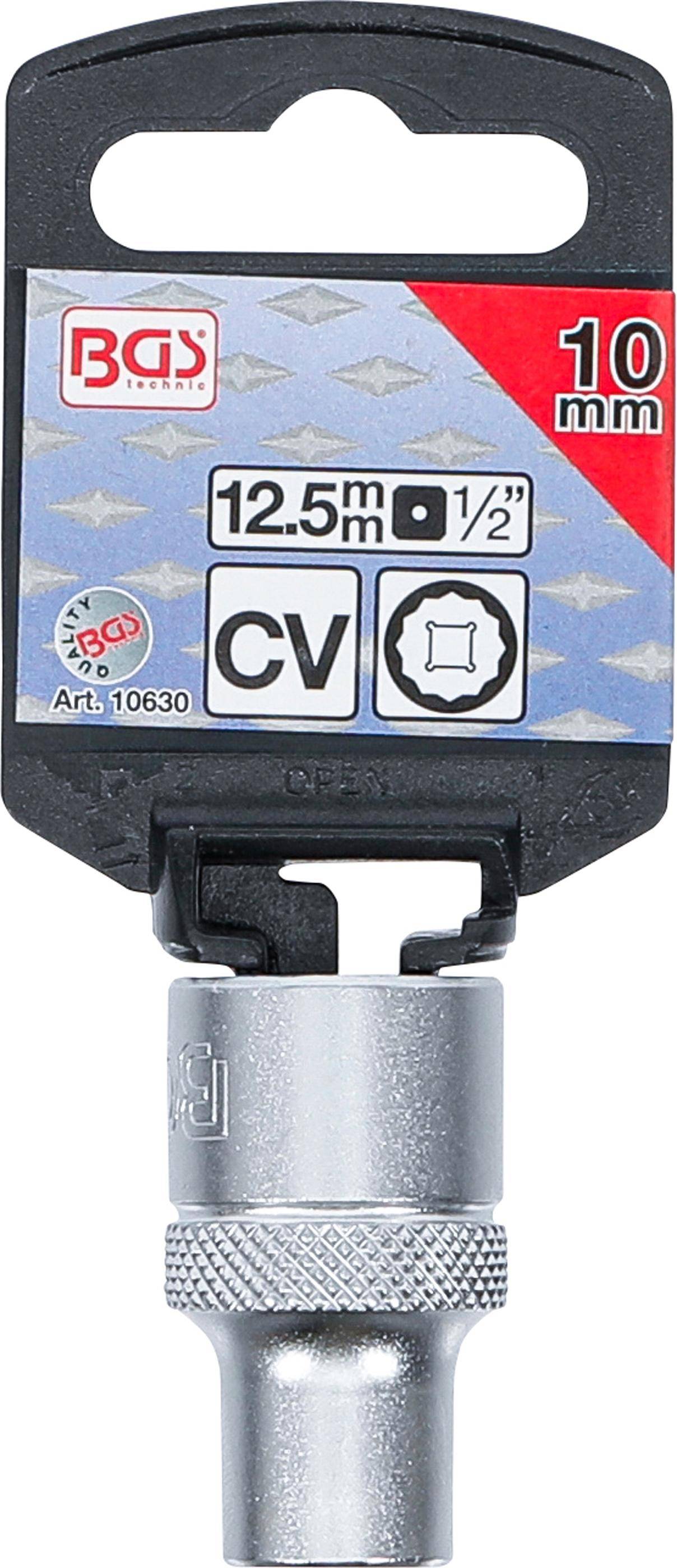 BGS Steckschlssel-Einsatz Zwlfkant | Antrieb Innenvierkant 12,5 mm