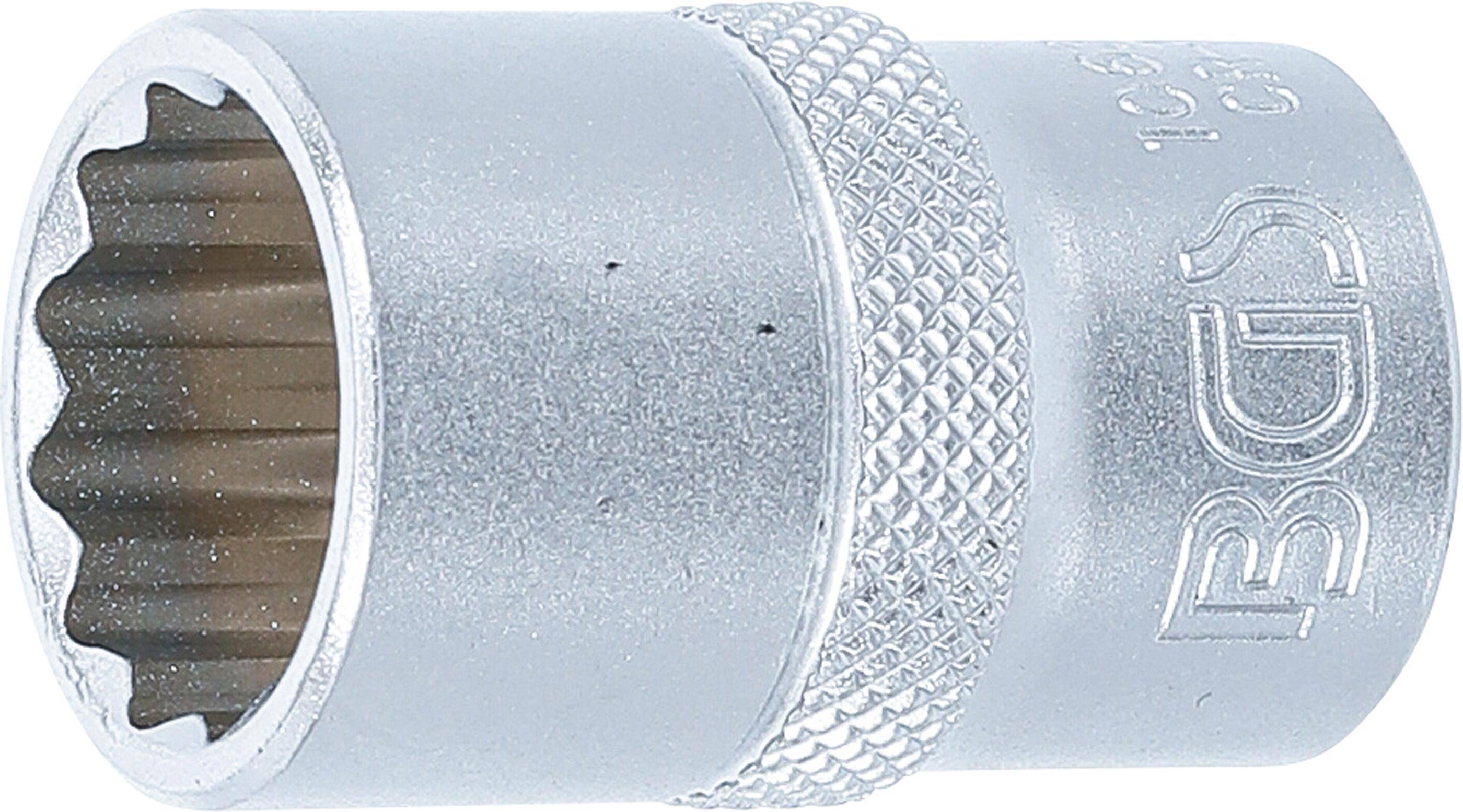 BGS Steckschlüssel-Einsatz Zwölfkant | Antrieb Innenvierkant 12,5 mm