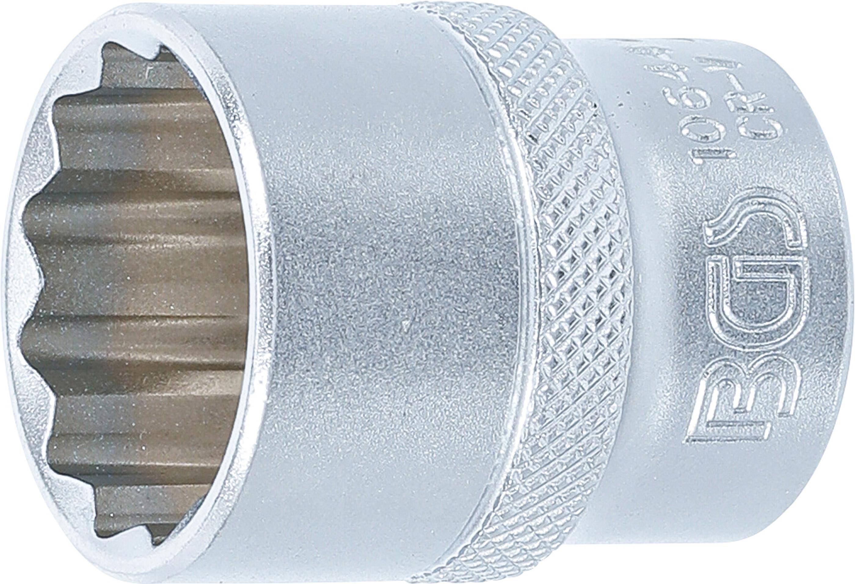 BGS Steckschlssel-Einsatz Zwlfkant | Antrieb Innenvierkant 12,5 mm