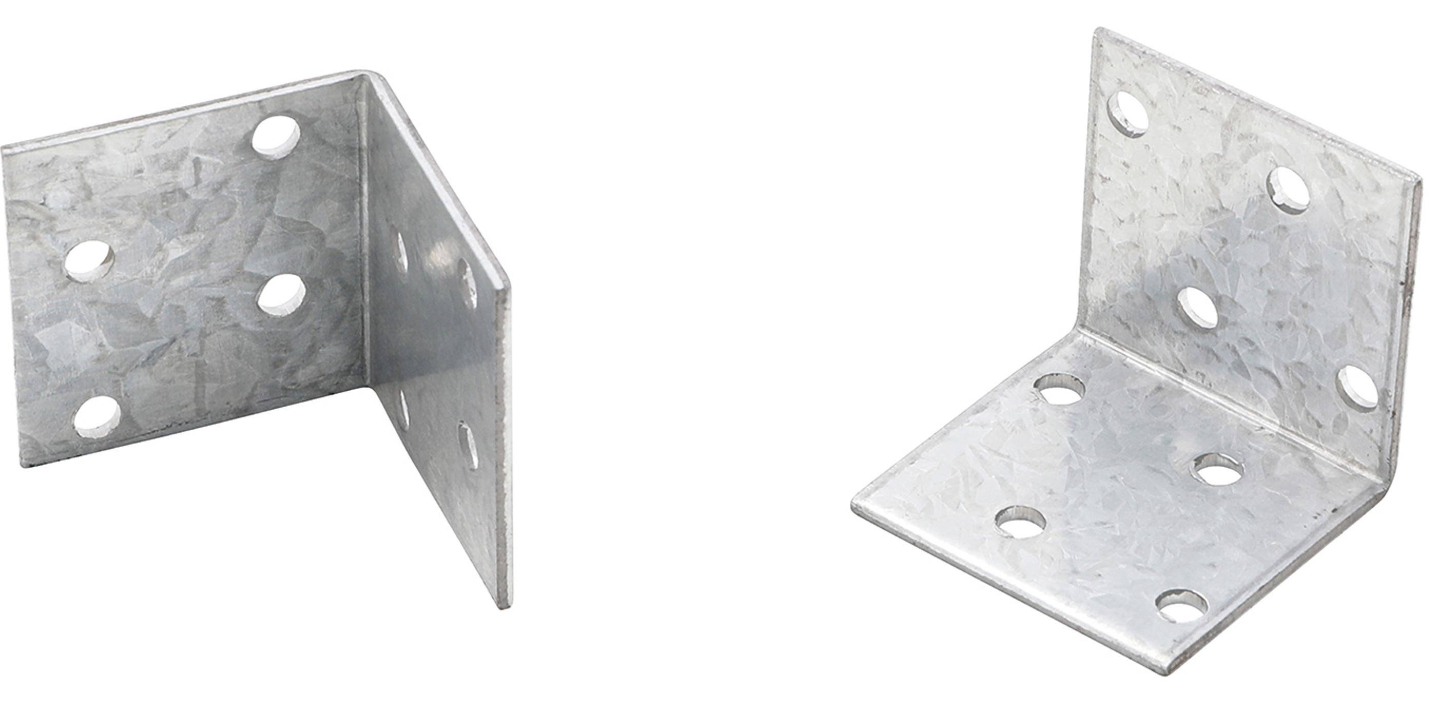 BGS Diy Winkelverbinder | 40 x 40 x 40 x 2 mm | Spar-Pack | 50 Stück