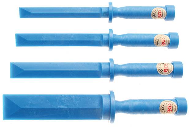 Kunststoff-Schaber-Satz 19 - 22 - 25 - 38 mm breit 4-tlg.