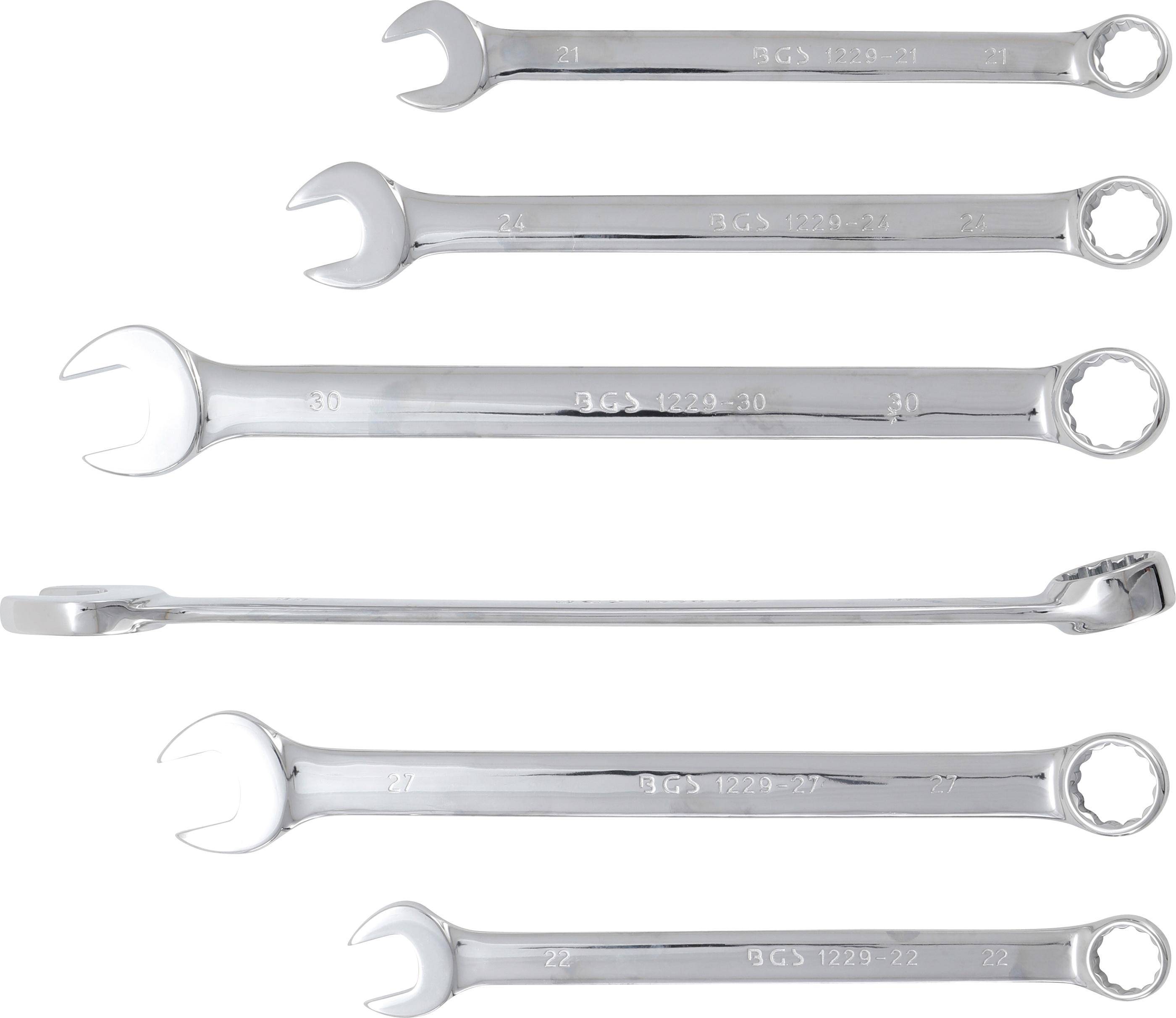 BGS Maul-Ringschlssel-Satz | extra lang | SW 21 - 32 mm | 6-tlg.