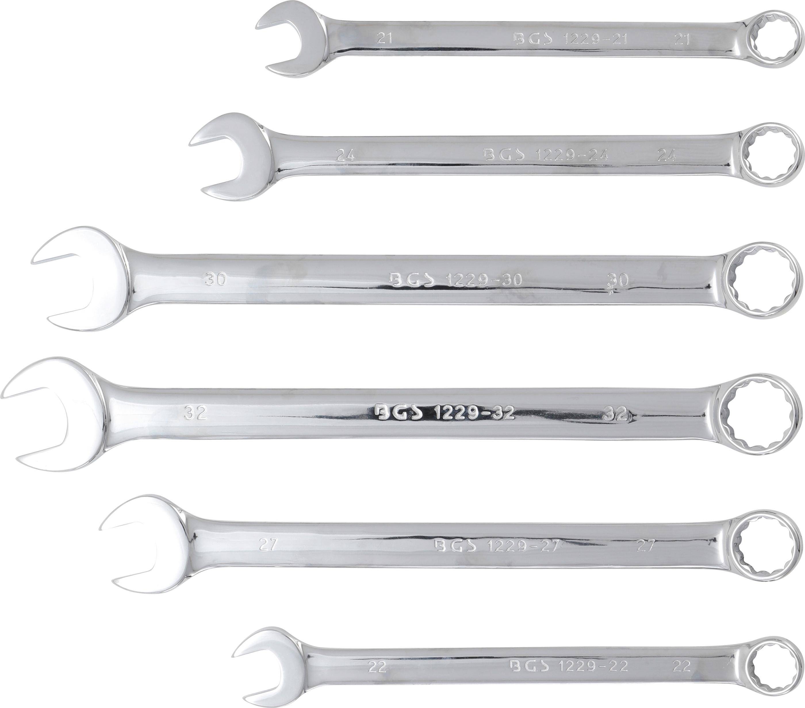 BGS Maul-Ringschlssel-Satz | extra lang | SW 21 - 32 mm | 6-tlg.