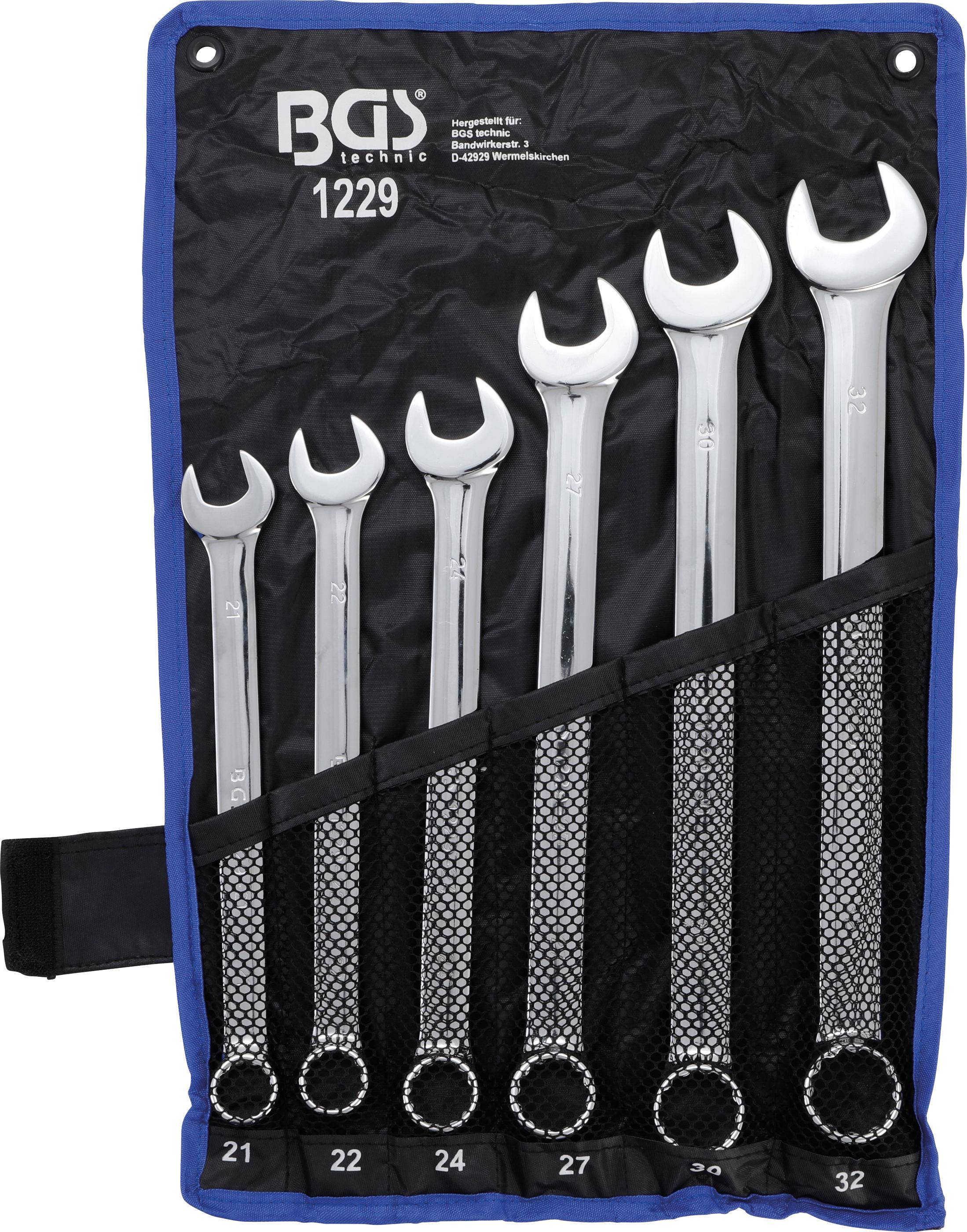 BGS Maul-Ringschlssel-Satz | extra lang | SW 21 - 32 mm | 6-tlg.