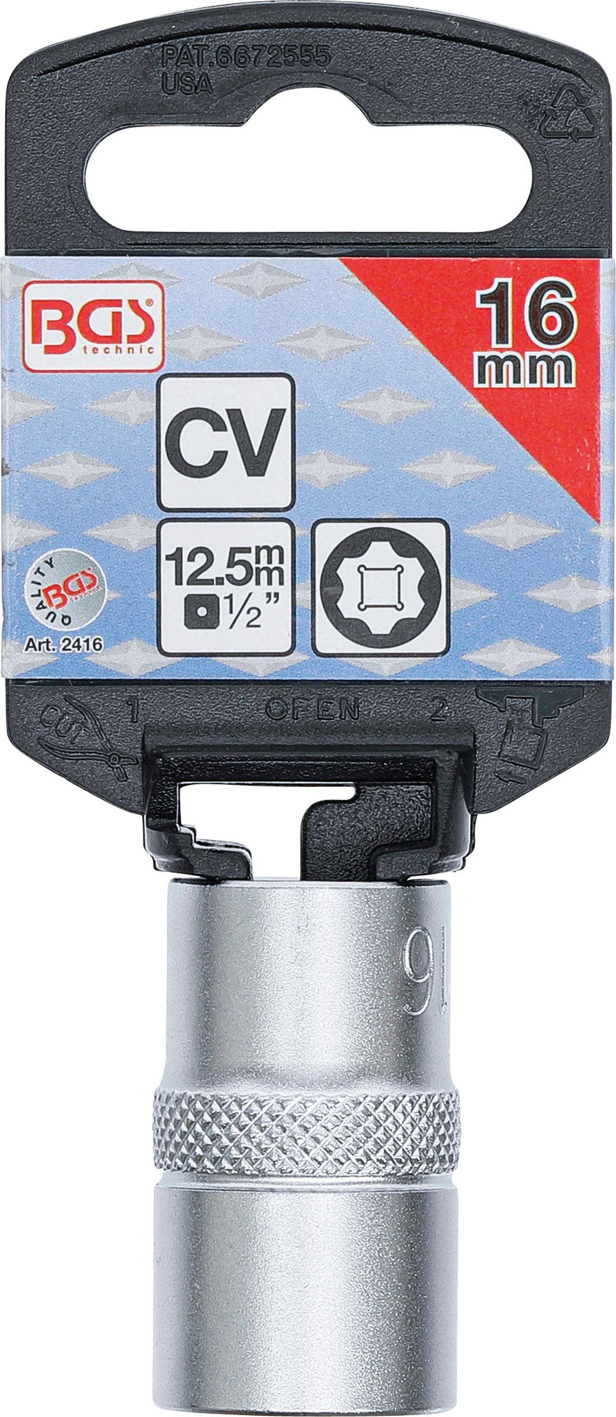 BGS Steckschlssel-Einsatz Super Lock | Antrieb Innenvierkant 12,5 mm