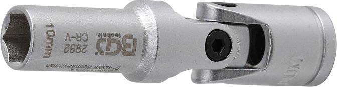 Glühkerzen-Gelenk-Einsatz Sechskant Antrieb Innenvierkant 10 mm (3/8) SW 10 mm