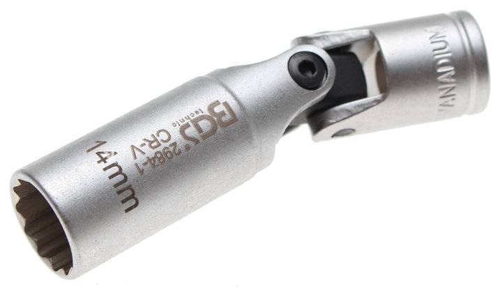 Glühkerzen-Gelenk-Einsatz Sechskant Antrieb Innenvierkant 10 mm (3/8) SW 14 mm