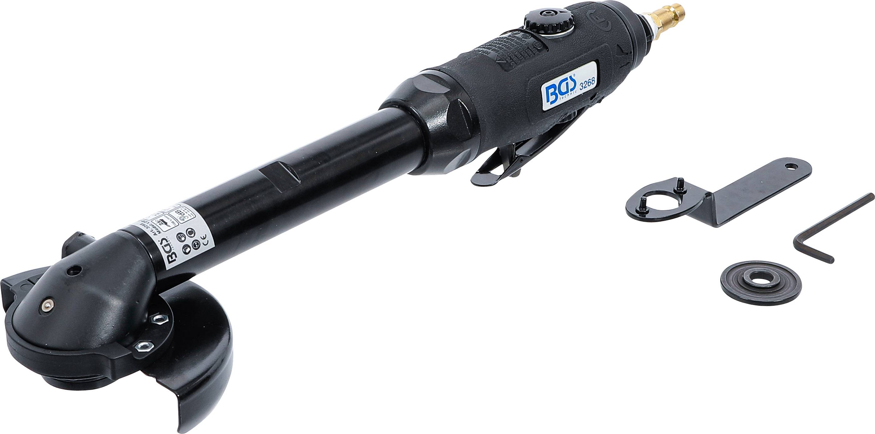 BGS technic Druckluft-Trennschneider | extra lang | flacher Kopf |