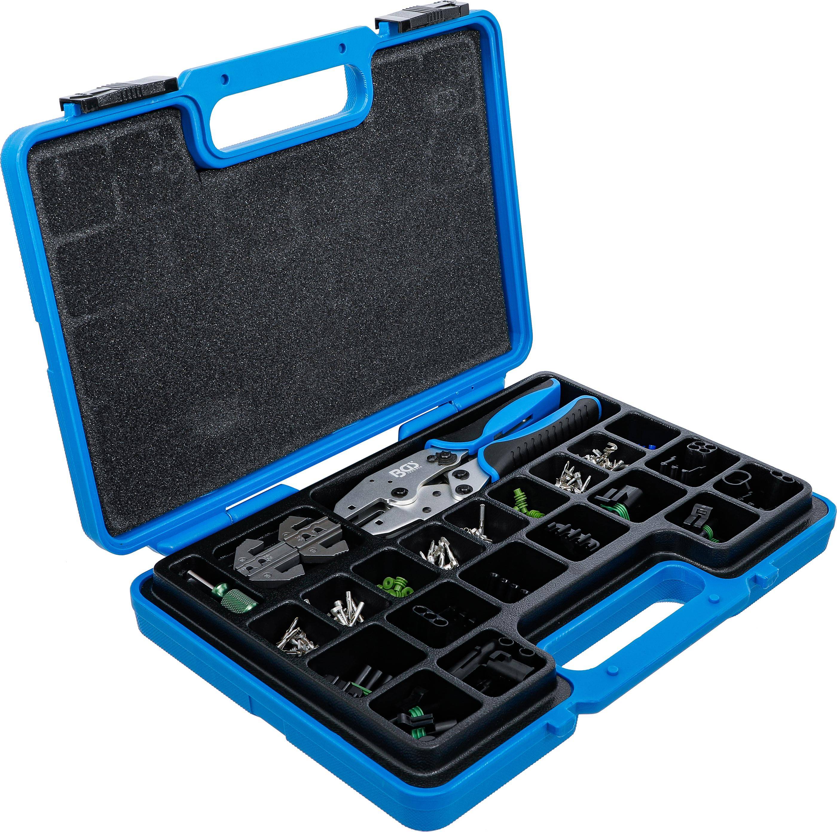 BGS Crimpzangen-Satz mit wasserdichten Steckverbindern | 220-tlg.