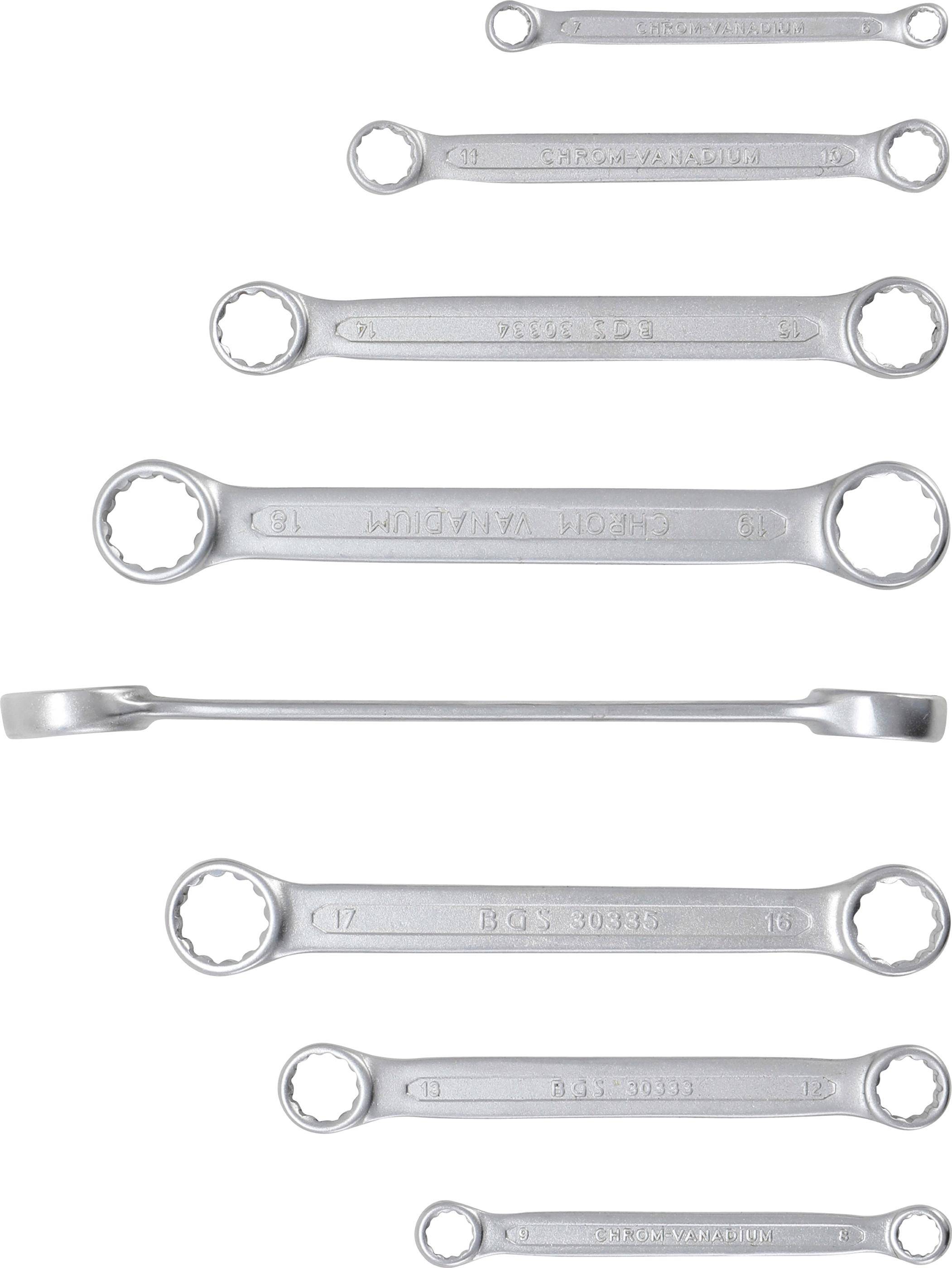 BGS Doppel-Ringschlssel-Satz | extra flach | SW 6 - 22 mm | 8-tlg.