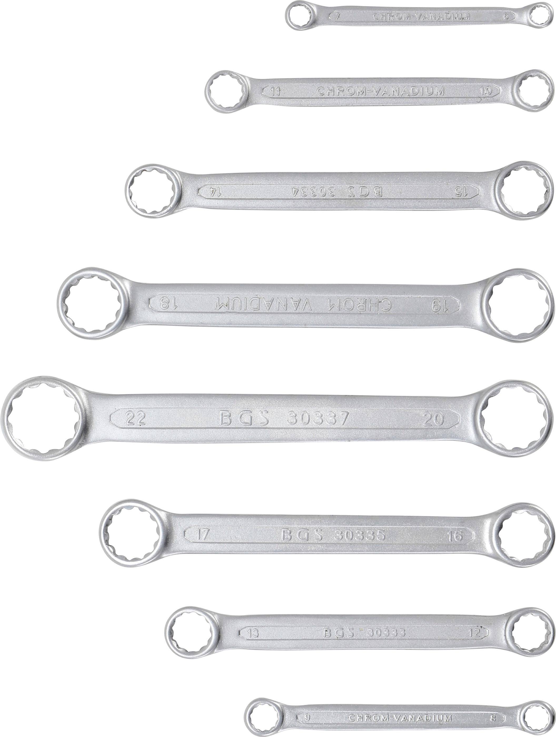 BGS Doppel-Ringschlssel-Satz | extra flach | SW 6 - 22 mm | 8-tlg.