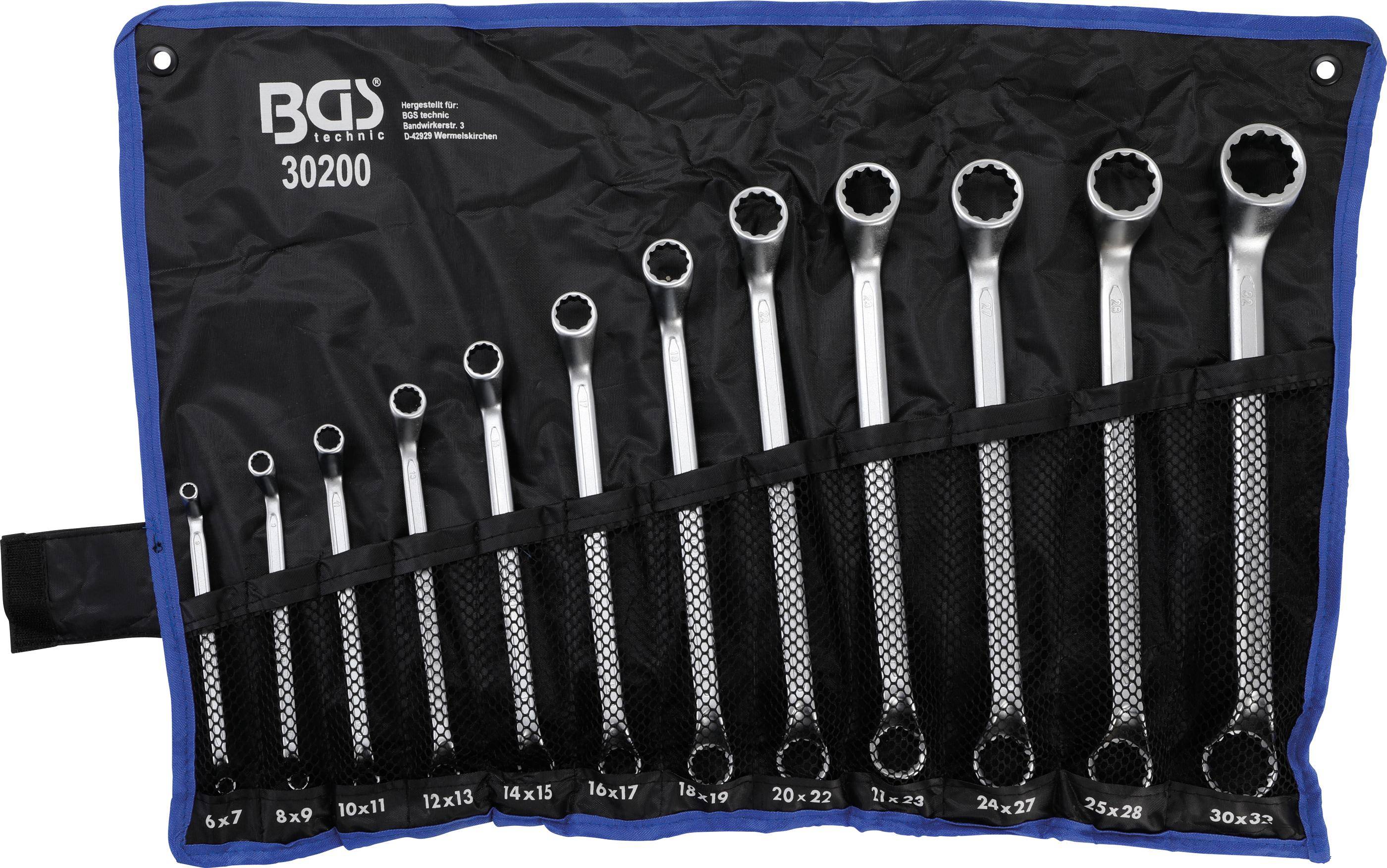 BGS technic Doppel-Ringschlssel-Satz | tief gekrpft | SW 6 - 32 mm |