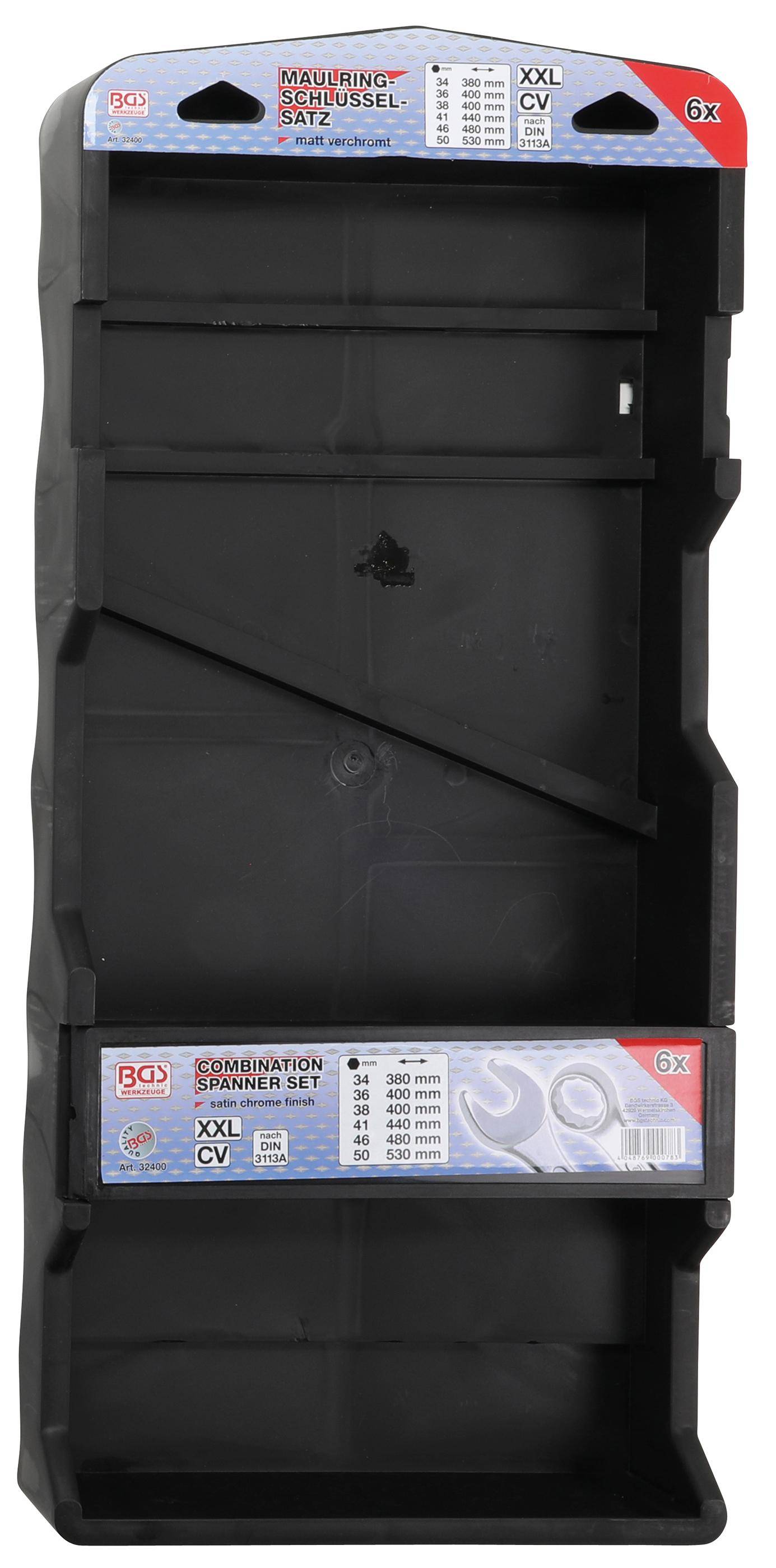 BGS Maul-Ringschlssel-Satz | extra lang | SW 34 - 50 mm | 6-tlg.