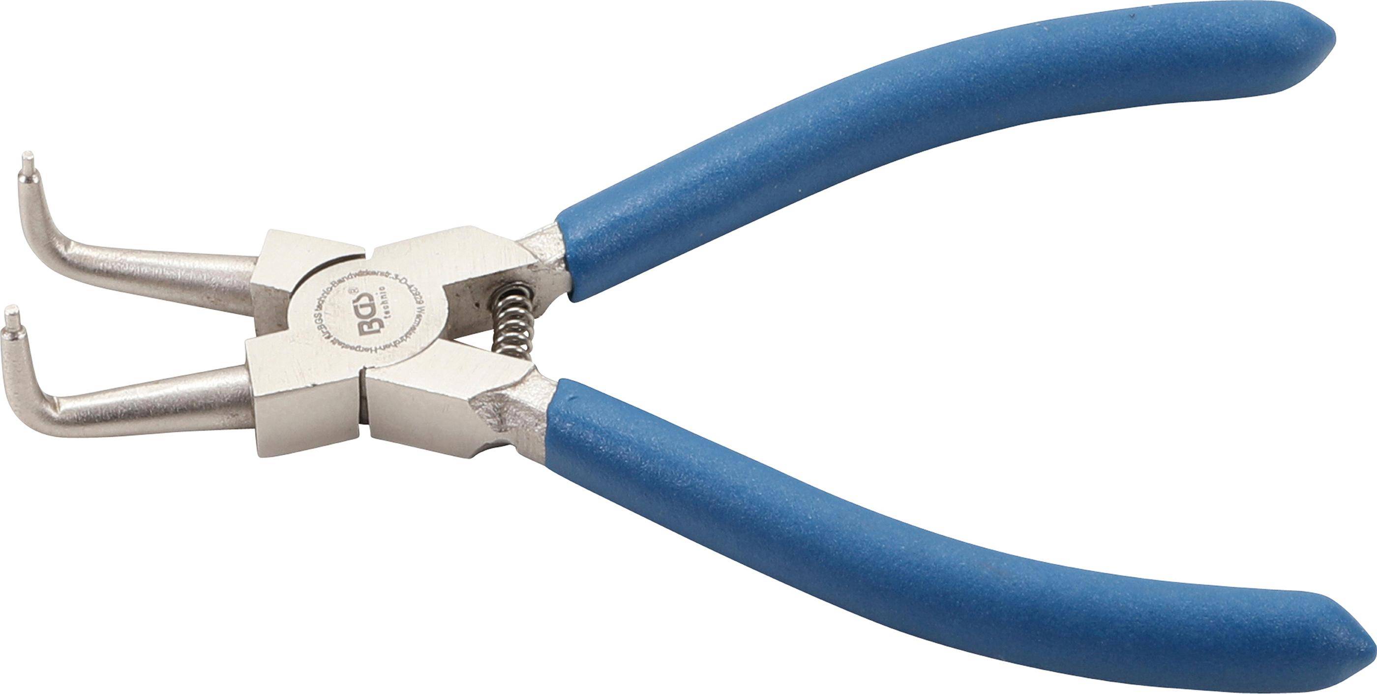 BGS Sprengringzange | abgewinkelt | für Innensprengringe | 150 mm