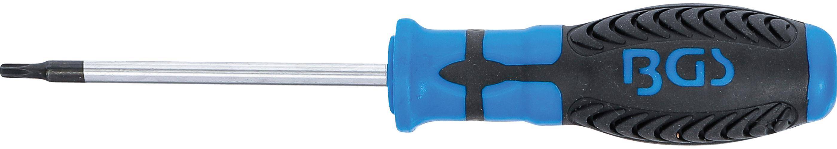 BGS Schraubendreher | T-Profil (für Torx) T15 | Klingenlänge 80 mm