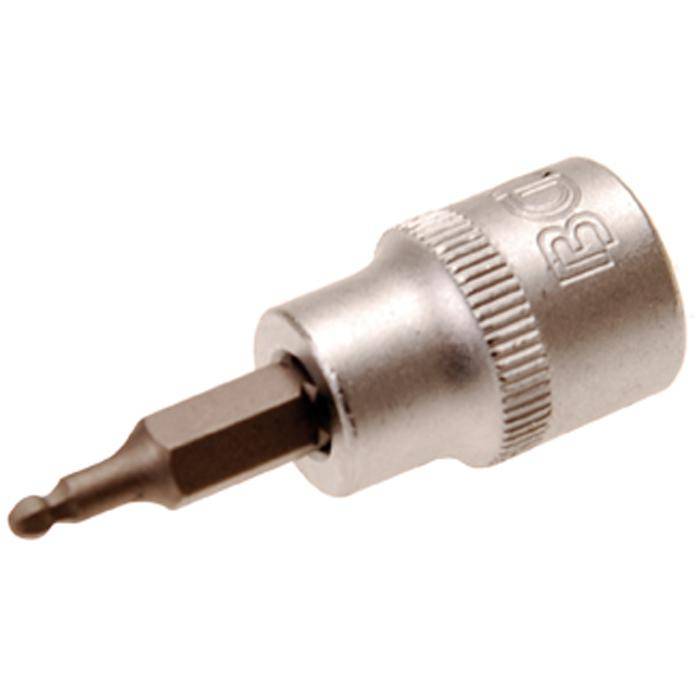 Bit-Einsatz - Innensechskant - 3 mm - mit Kugelkopf - 3/8" Antrieb - CV-Stahl