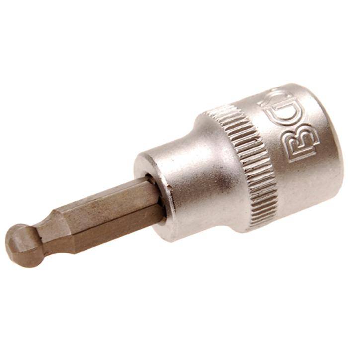 Bit-Einsatz - Innensechskant - 6 mm - mit Kugelkopf - 3/8" Antrieb - CV-Stahl