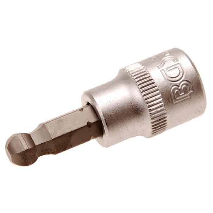 Bit-Einsatz - Innensechskant - 8 mm - mit Kugelkopf - 3/8" Antrieb - CV-Stahl