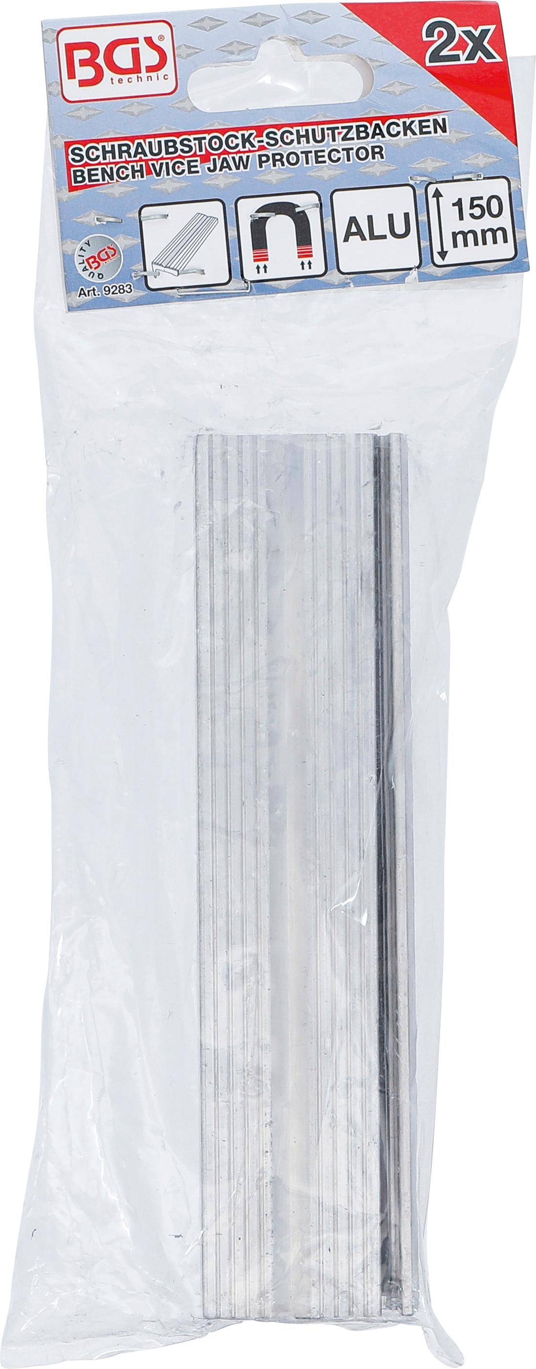BGS technic Schraubstock-Schutzbacken | Aluminium | Breite 150 mm |