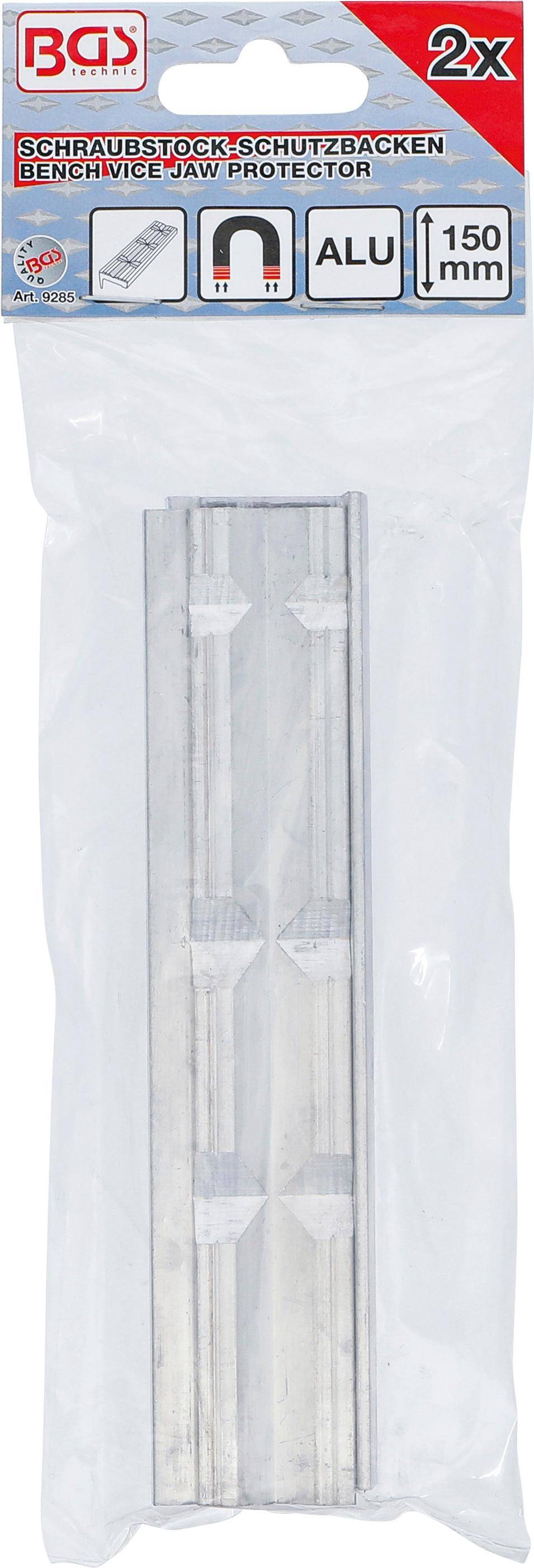 BGS technic Schraubstock-Schutzbacken | Aluminium | Breite 150 mm |