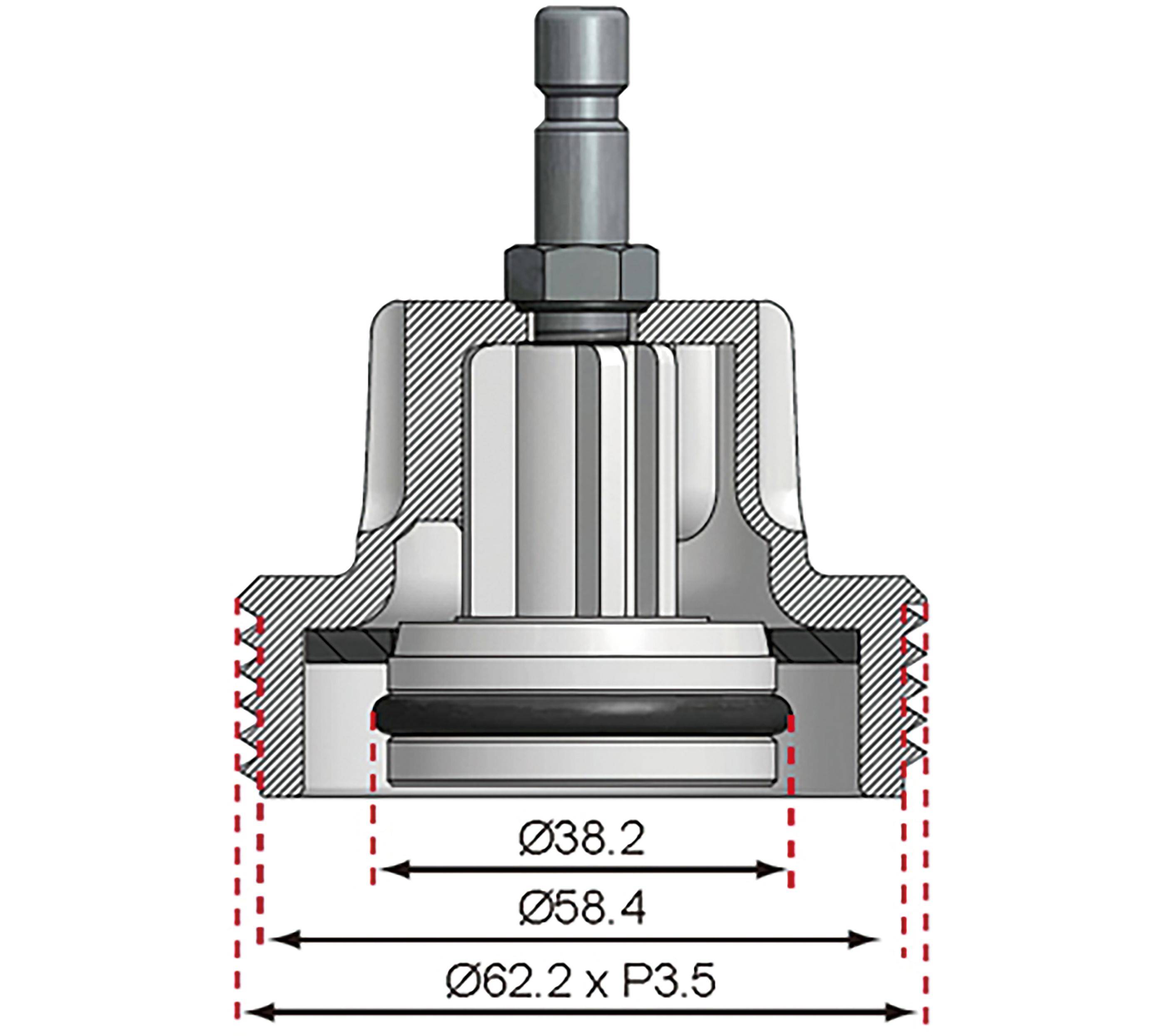 BGS technic Adapter Nr. 9 fr Art. 8027, 8098 | fr Audi, BMW, Porsche,