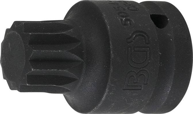 Kraft-Bit-Einsatz Antrieb Innenvierkant 20 mm (3/4) Innenvielzahn (für XZN) M24