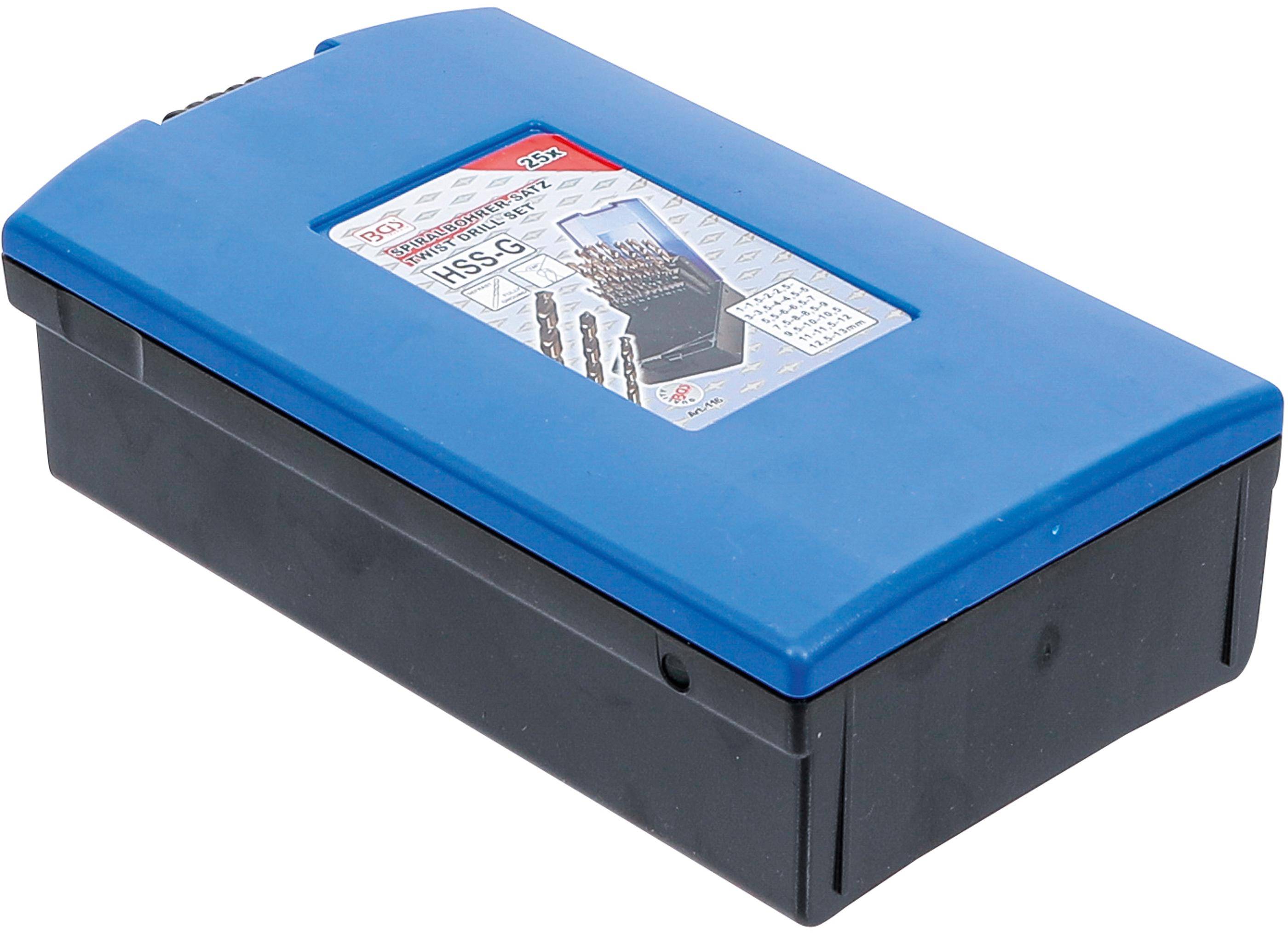 BGS technic Spiralbohrer-Satz | HSS-G M35 Cobaltstahl | 1 - 13 mm |