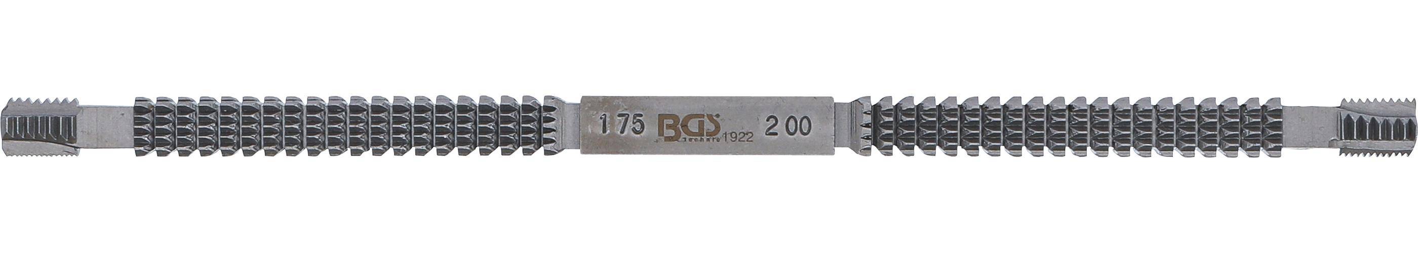 BGS technic Gewindefeile | Innen und Außengewinde | metrisch 0,80 -